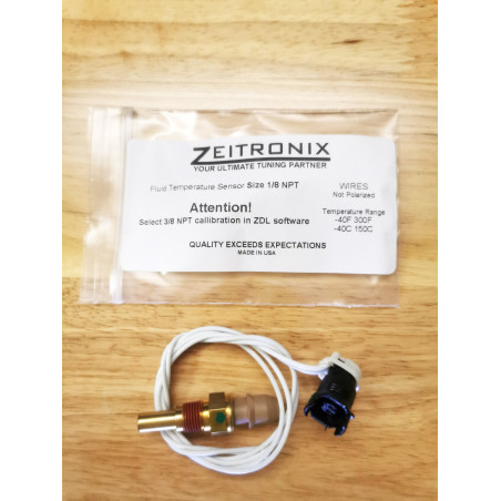 Sonde température huile eau essence 1/8 Zeitronix