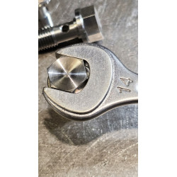 Banjo bolt Vis banjo M10x1.25 125 longueur 25mm sous tête Inox CNC